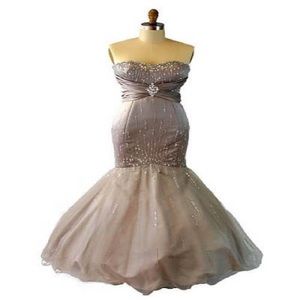 New Silver Evening Dress